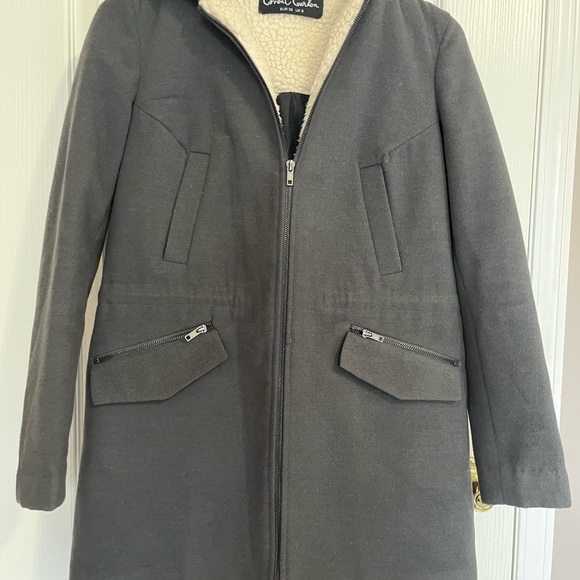 Covent Garden, Grey women coat with hoodie - Picture 1 of 3